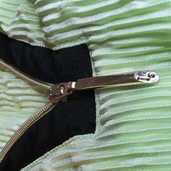 Jamie Sadock Lime Bubble Print Short Sleeve Ribbed Golf Top Size XL - Picture 12 of 13